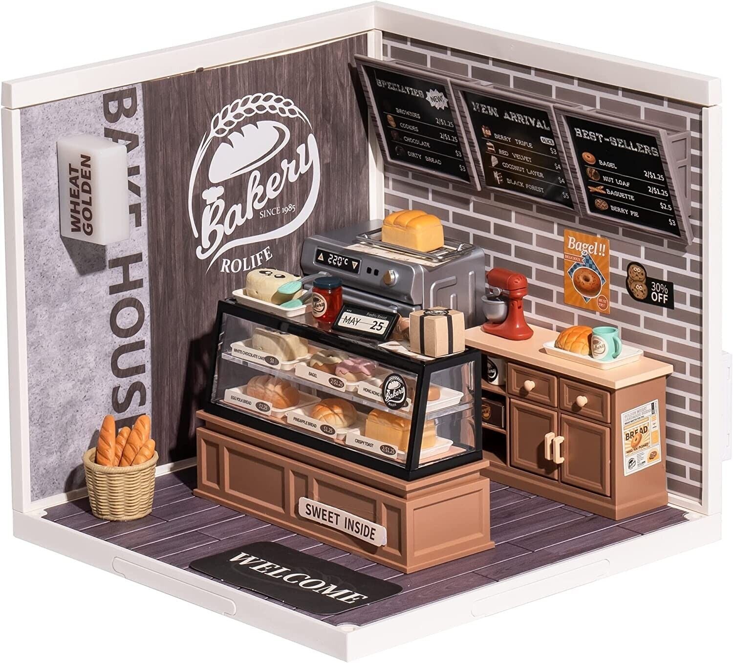 Rolife Super Store Kit – DIY Miniature House Building Toy