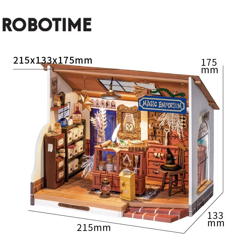 Robotime DIY Dollhouse – Wooden Miniature House with Furniture