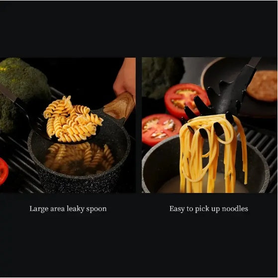 Premium 5-Piece Cooking Utensil Set – Stainless Steel & Heat-Resistant Nylon