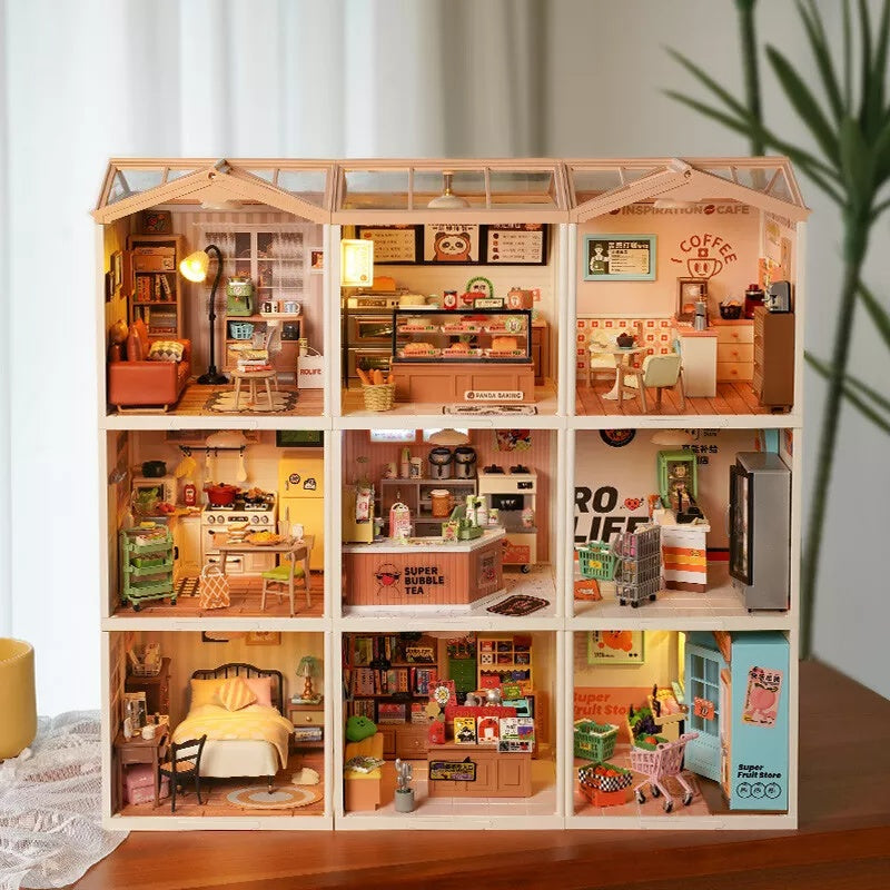 Rolife Super Store Kit – DIY Miniature House Building Toy