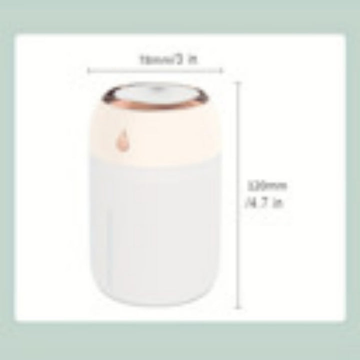 Portable Mini Humidifier – 220ml USB Cool Mist for Home & Travel