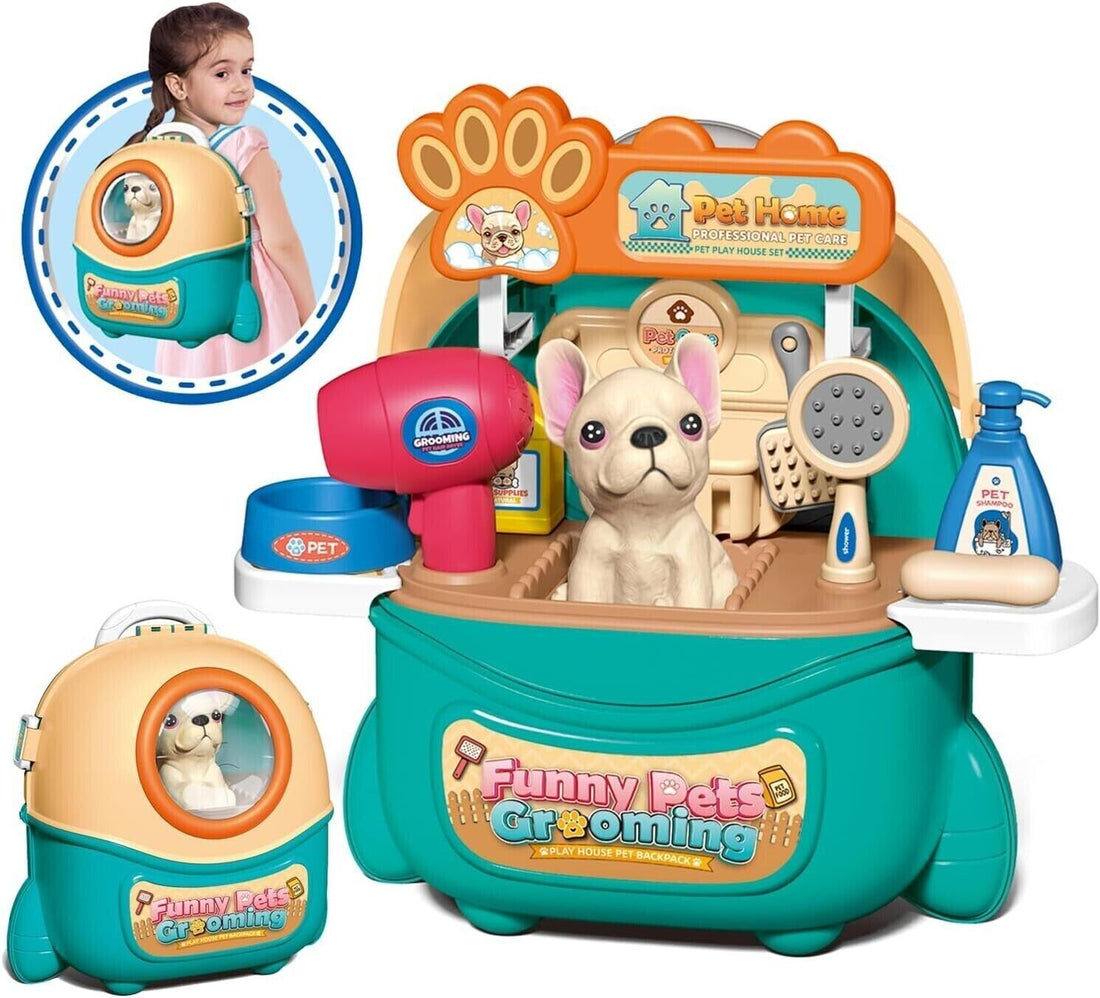 16-Piece Pet Dog Care Play Set – Kids’ Pretend Vet Doctor Kit