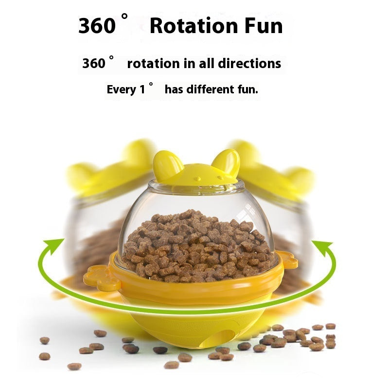Dog Tumbler Treat Feeder – Interactive Leakage Food Toy