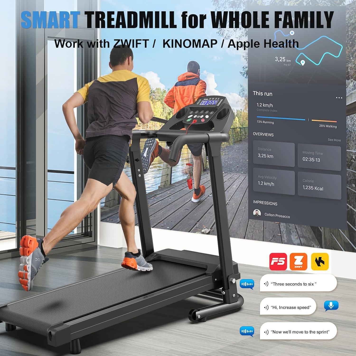 Foldable 2.5HP Walking Machine – Portable, APP-Controlled