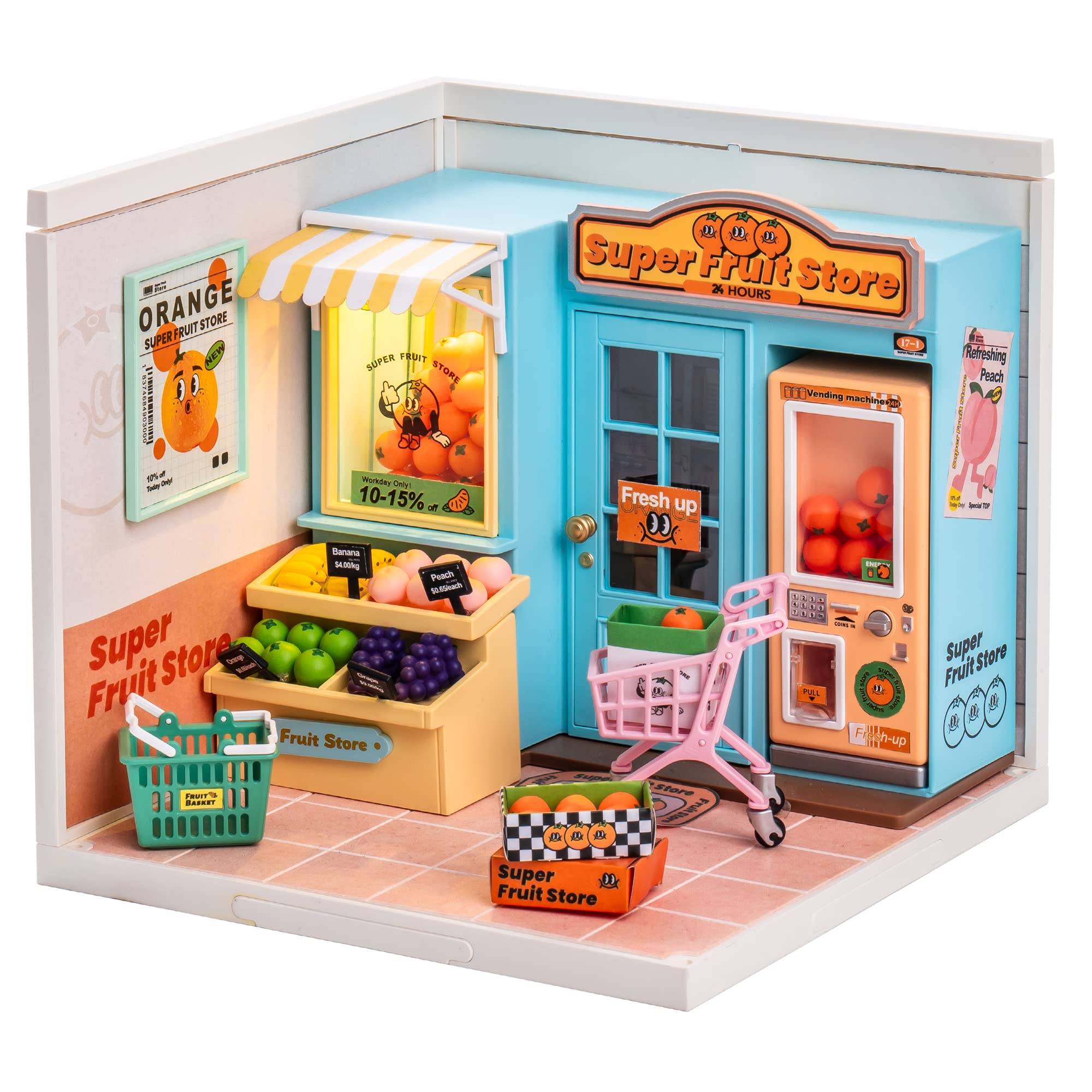 Rolife Super Store Kit – DIY Miniature House Building Toy