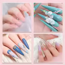 Nail Acrylic Powder and Liquid Monomer Nails Art Decoration For Manicure Set Kit Crystal Nail Glitter 3D Nail Tips Carving Tools