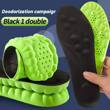 Sports Insoles 4D Cloud Technology for Shoes PU Sole Soft Breathable Shock Absorption Cushion Running Orthopedic Care Insoles