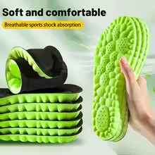 Sports Insoles 4D Cloud Technology for Shoes PU Sole Soft Breathable Shock Absorption Cushion Running Orthopedic Care Insoles