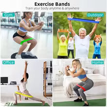 Different Resistance Bands Yoga Band Fitness Exercise Training Hip Tension Band Leg Squat Dance Elastic Loop Stretch Band