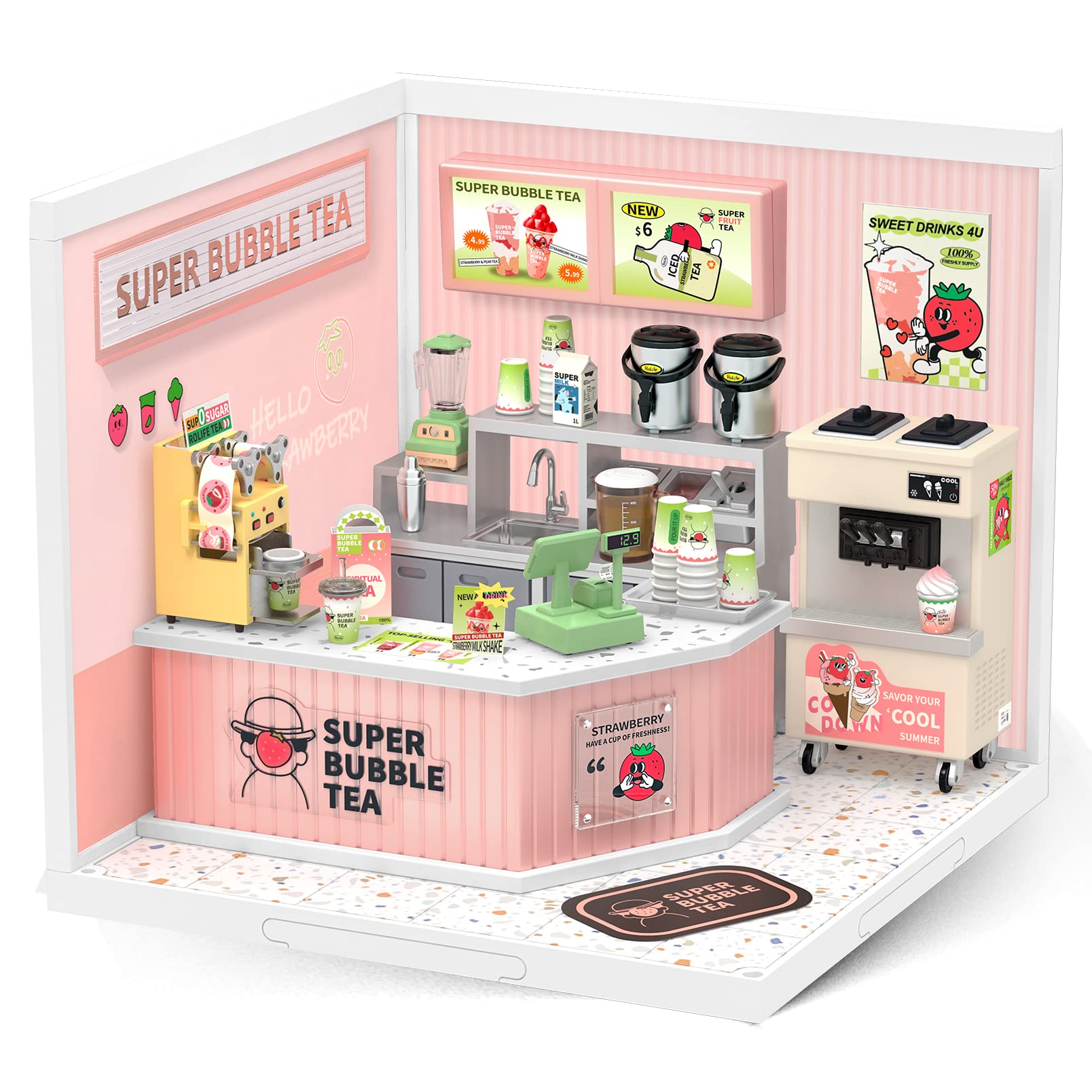 Rolife Super Store Kit – DIY Miniature House Building Toy