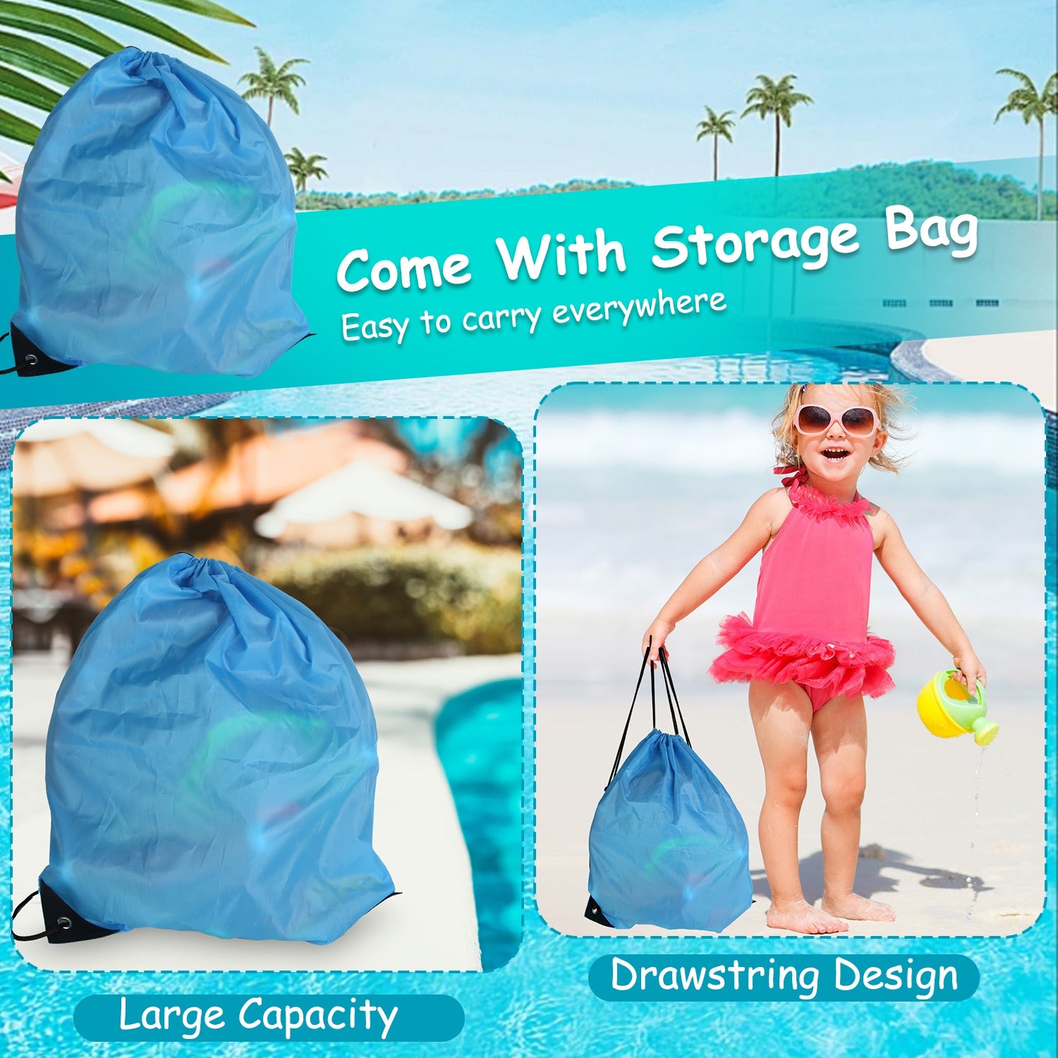24-Piece Diving & Swimming Pool Toys Set – Rings, Torpedoes, Gems + Storage Bag