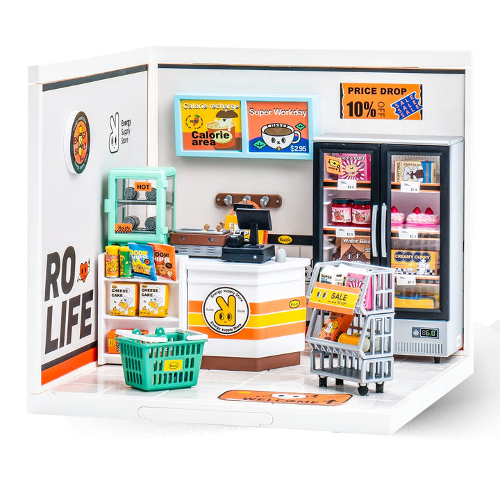 Rolife Super Store Kit – DIY Miniature House Building Toy
