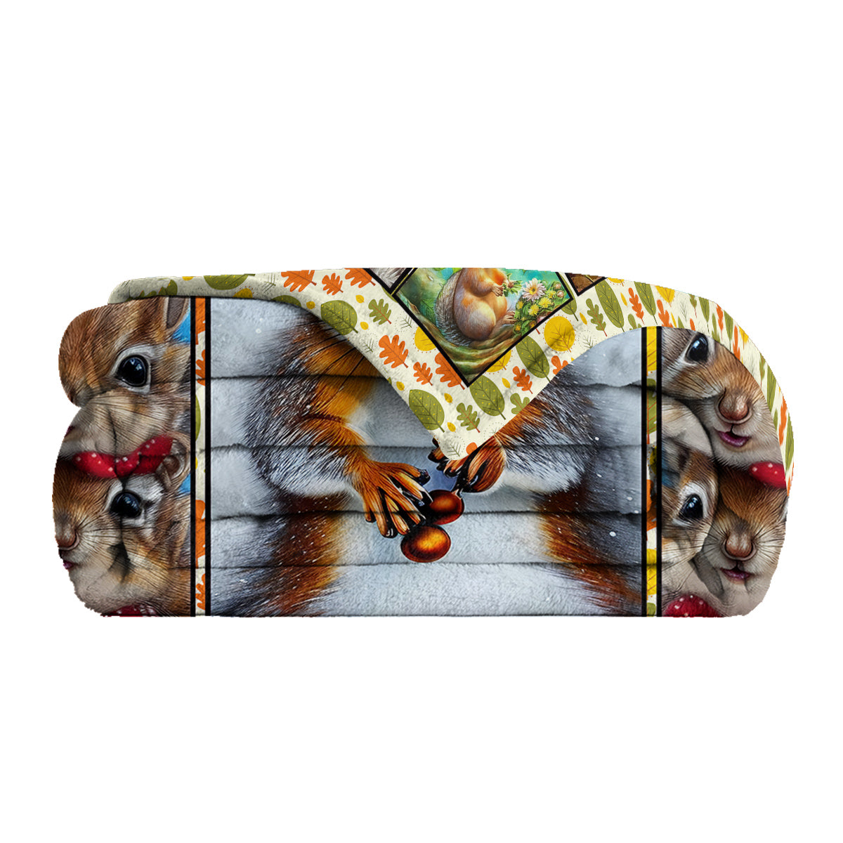 Cute Cartoon Squirrel Blanket – Soft, Warm & All-Season