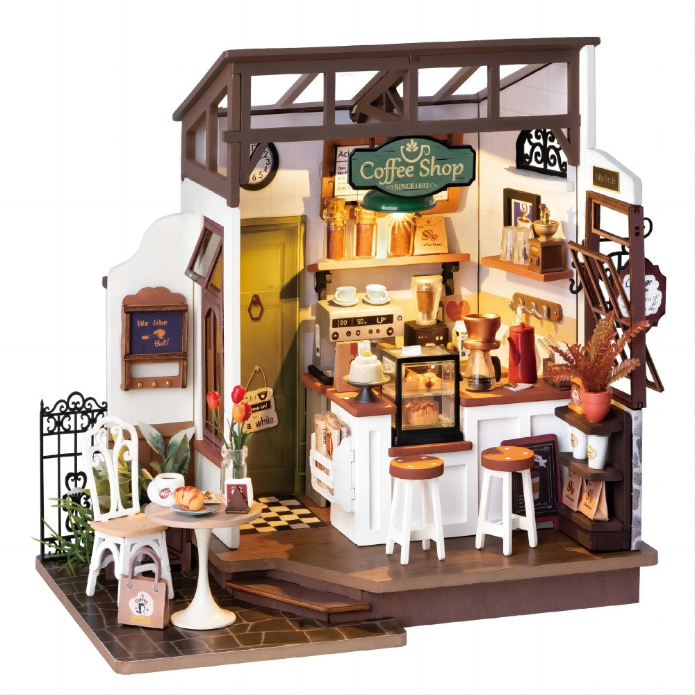 Robotime DIY Dollhouse – Wooden Miniature House with Furniture